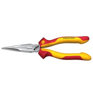 PLIER NEEDLE NOSE 1000V RED/YELLOW 200MM WIHA