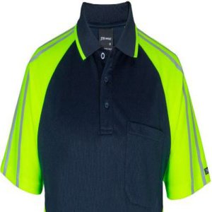 POLO RELFECTIVE STREET SPIDER NAVY/LIME 3XL JBS