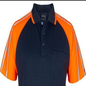 POLO REFLECTIVE STREET SPIDER NAVY/ORANGE 2XL JBS