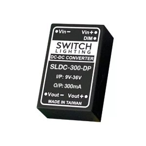 DRIVER DC-DC LED DC-DC CONVERTOR 300MA-9-36VDC INPT DIMMING