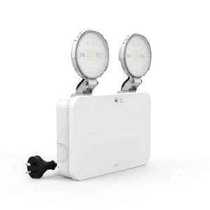 LIGHT EMERGENCY DUO CORE IP65 TWIN SPOT BK EKTOR