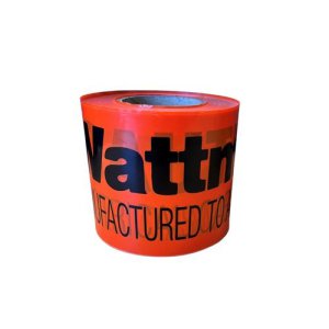TAPE UNDER GROUND WARNING ORANGE 100MMX100M WATTMASTER