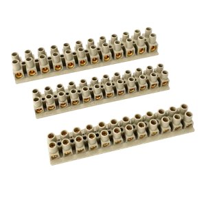 TERMINAL STRIP 15A 12 WAY FLANGED 2.5MM ALCO