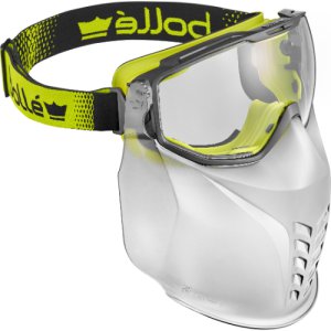 GOGGLE INDIRECT VENT PLUS MOUTHGUARD CLR UNIVERSAL PLATINUM
