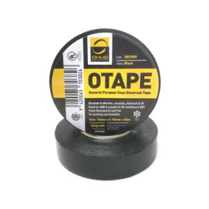 TAPE ELECTRICAL VINYL INSULATION BLACK 18MMX20M OTAPE