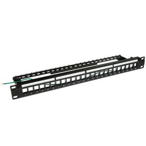 DYNAMIX 24 PORT 19  1RU STP / UTP UNLOADED KEYSTONE PATCH