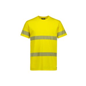 TEE MENS S/S SEGMENTED TAPED YLW XL SYZMIK