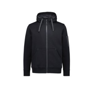 HOODIE UNISEX UNISEX ZIP FRONT BLK/CHAR L SYZMIK