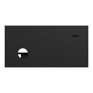 SWITCH GRID & COVER HORZ 1G MATTE BLK SOLIS