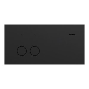 SWITCH HORZ 2G 10AX MATTE BLK SOLIS