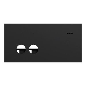 SWITCH GRID & COVER HORZ 2G MATTE BLK SOLIS