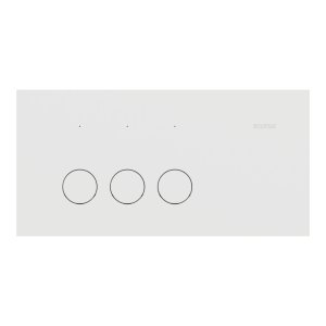 SWITCH HORZ 3G 10AX MATTE WHT SOLIS