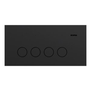 SWITCH HORZ 4G 10AX MATTE BLK SOLIS