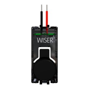 PUSHBUTTON ADAPTOR FOR WISER MODULE MATTE BLK SOLIS