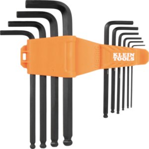 HEX KEY SET 10PC BALL END L STYLE - METRIC 1.5 - 10MM KLEIN