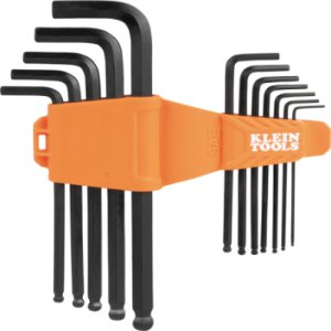 HEX KEY SET 12PC BALL END L STYLE - SAE 1/16 TO 3/8IN KLEIN