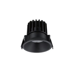 FIXED DOWNLIGHT 11W,3K, 60D, TRIAC DIM, BLACK, IP54,IC-F