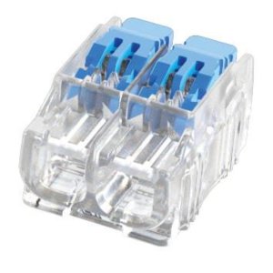 WIRE CONNECTOR LEVER 2 PORT IDEAL IND 100PCS