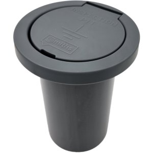 EARTH INSPECTION BOX BASE & ROUND LID GREY