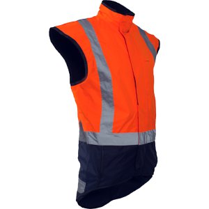 VEST STORM PRO D/N FLEECE LINED FLOR/NA L CAUTION