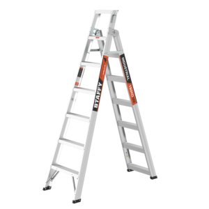 LADDER DUAL PURPOSE ALUMINUM 7 STEP STAFFY 150KG RATED