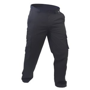 TROUSERS 100% COTTON CARGO BK 44/112 CAUTION