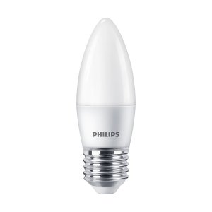 LAMP CANDLE B35 6/60W E27 NON-DIM FROSTED 2CT 2.7K PHILIPS