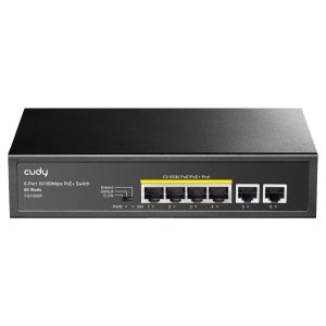 UNMANAGE SWITCH 6-PORT 10/100M POE+ 60W DESKTOP FS1006P