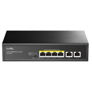 UNMANAGE SWITCH 6-PORT GIGABIT POE+ 65W DESKTOP GS1006P