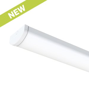 BATTEN 5FT WIDE BODY 37-70W PRI:240V 4/6K IP54 CRI90 WH