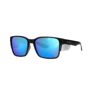 SPEC SAFETY BLACK FRAME BLUE MIRROR UV400 ESKO PAPAMOA