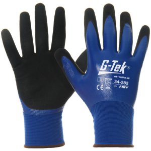 GLOVE WATER RESISTANT NITRILE DIP TOUCHSENSE 9 GTEK
