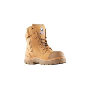 BOOT SAFETY SOUTHERN CROSS ZIP SCF COMP WHEAT 10 STEEL BLUE