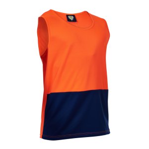 SINGLET D/O M/FIBRE FLOR/NA M CAUTION