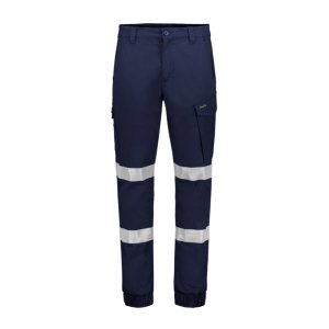 PANT MENS ESSENTIAL STRETCH TAPED CARGO CUFFED NAVY 77