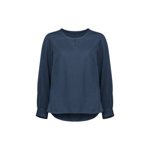 BLOUSE WOMENS EVELYN L/S MINERAL BLUE 12 BIZ CORPORATES