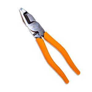 PLIERS CROSS CUT MOULDED GRIPS 220MM ORANGE KLEIN