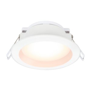 DOWNLIGHT ELECTRICAL 8W TRICOLOUR 1000LM WHITE 90MM HPM