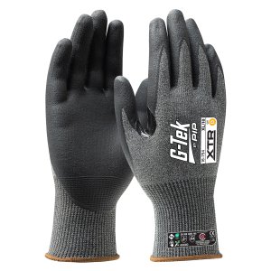 GLOVES NITRILE PALM CUT D GREY G-TEK XTR