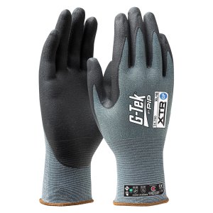 GLOVES NITRILE PALM GREY G-TEK XTR