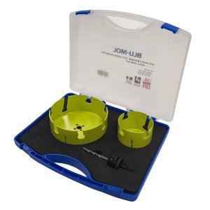 HOLE SAW KIT TCT LARGE DIAMETER (159/92) BLU-MOL 3 PCE