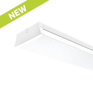 BATTEN GENESIS 1220MM 30-40W SEL 3K/4K IP54 DIM WHITE