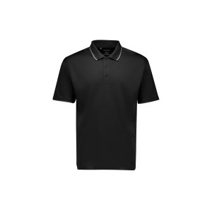 POLO MENS S/S SPARK BLACK/CHARCOAL 2XL SYZMIK
