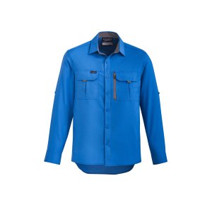 SHIRT MENS L/S OUTDOOR COBALT 2XL SYZMIK