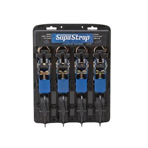 TIEDOWN RATCHET 4M X 25MM AEROFAST 400KG 4 PCE PK
