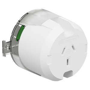 SURFACE SOCKET 3 PIN 10A 230/240VAC WHITE 55X88X68MM PDL